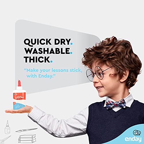 White Glue School Glue Bottle for Slime Washable Craft Kids Glue N...