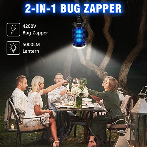 Endbug Bug Zapper Outdoor, Mosquito Zapper Outdoor with LED Light,...