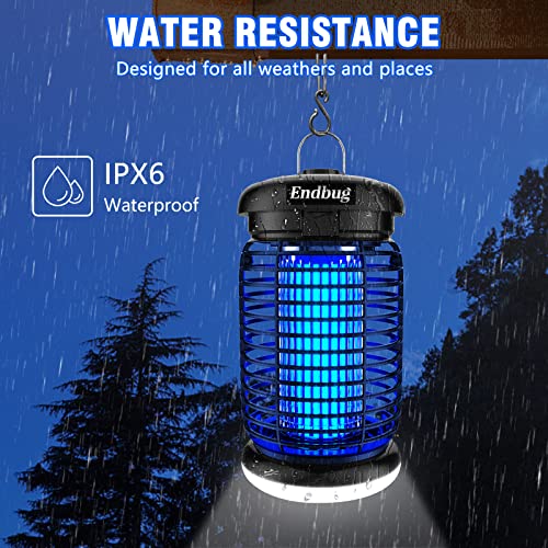 Endbug Bug Zapper Outdoor, Mosquito Zapper Outdoor with LED Light,...
