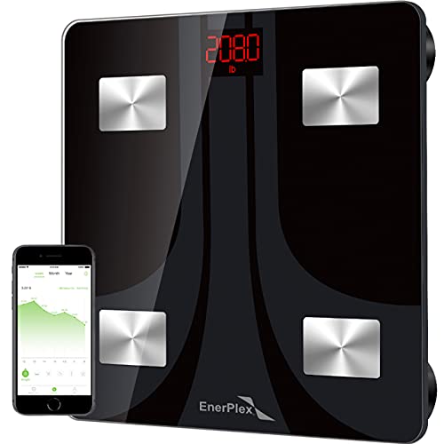 EnerPlex Scale for Body Weight - Bluetooth Compatible, Accurate Di...