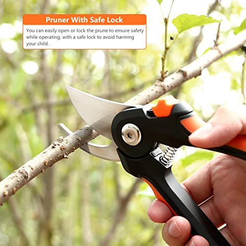Garden Tools, ENGiNDOT 7 Pcs Stainless Steel Heavy Duty Multi Gard...