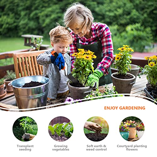 Garden Tools, ENGiNDOT 7 Pcs Stainless Steel Heavy Duty Multi Gard...
