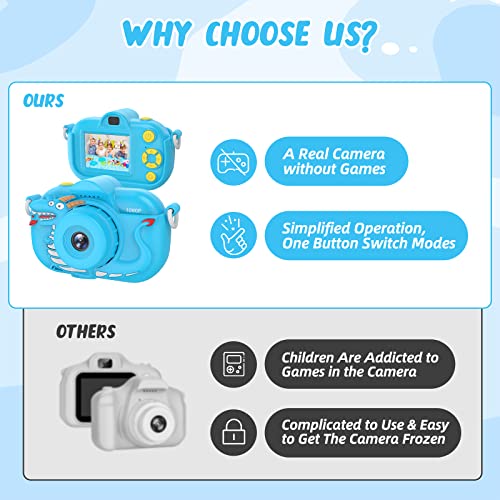 ENGUNS Kids Camera for Boys Age 3-12 Toddlers, 32MP HD Digital Cam...