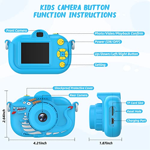 ENGUNS Kids Camera for Boys Age 3-12 Toddlers, 32MP HD Digital Cam...