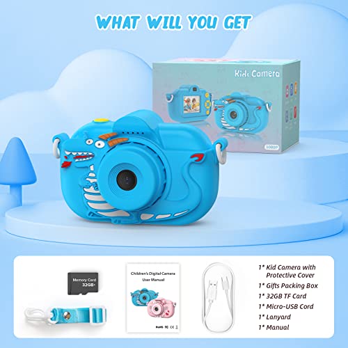 ENGUNS Kids Camera for Boys Age 3-12 Toddlers, 32MP HD Digital Cam...