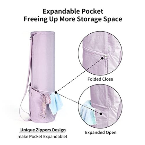 EnjoyActive Yoga Mat Bag | Premium, Waterproof, Multi Pockets, Adj...