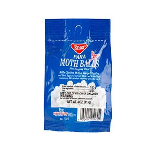 ENOZ Moth Balls 4oz, 6-Packages Protects Against Clothes Moths, Ca...