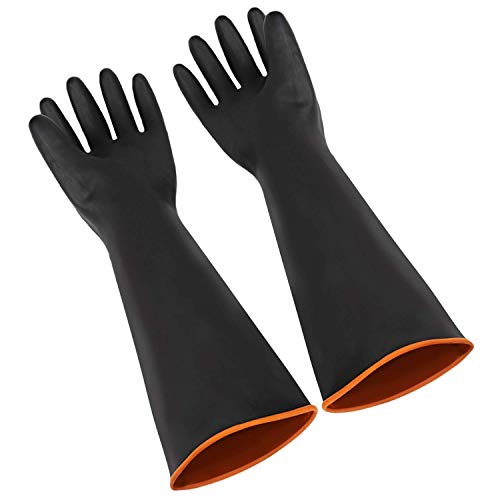 Chemical Resistant Rubber Gloves, EnPoint Waterproof Heavy Duty In...