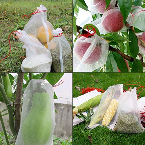 ENPOINT Fruit Protection Bags, 6 x 10 Inch Fruit Protect Bag Reusa...