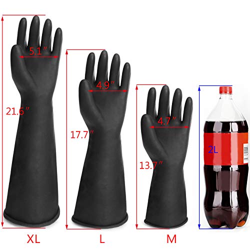 Long Rubber Gloves Heavy Duty, EnPoint Thick Chemical Resistant Gl...