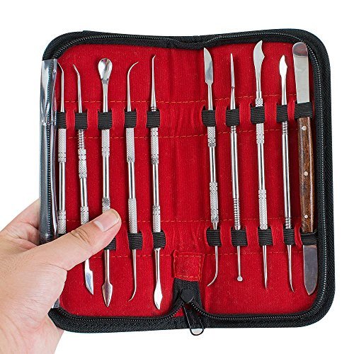 Enshey 10 pcs/set Lab Equipment Wax Carving Tools Set Stainless St...