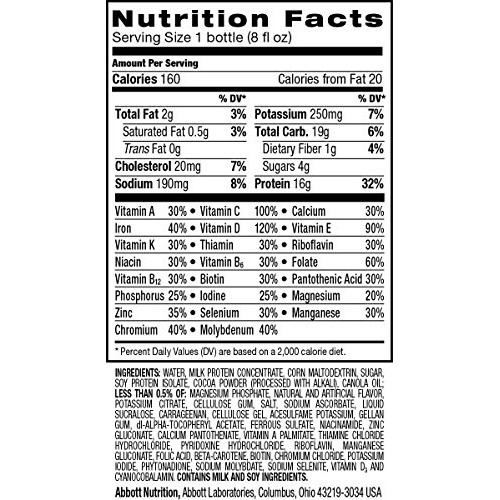 Ensure High Protein Nutrition Shake with 16 grams of high-quality ...