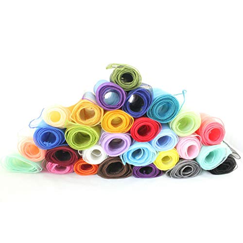 30 Colors 50 Pcs Organza Chair Sashes 22275 cm Home/Wedding/Party/...