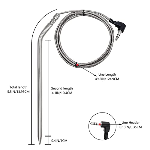 2 Pack Replacement Part for Camp Chef Meat Probes, Smoker Grill Te...
