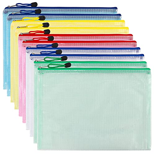 EOOUT 10pcs Mesh Zipper Pouch Bags, Zipper Pouches for Organizing,...