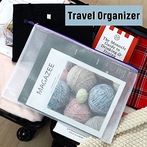 EOOUT 14pcs Mesh Zipper Pouch for Organizing, Zipper Puzzle Bags, ...