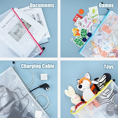 EOOUT 14pcs Mesh Zipper Pouch for Organizing, Zipper Puzzle Bags, ...