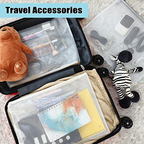 EOOUT 24pcs Mesh Zipper Pouch Zipper Bags, A3 Size 16.7x12.4 Inche...