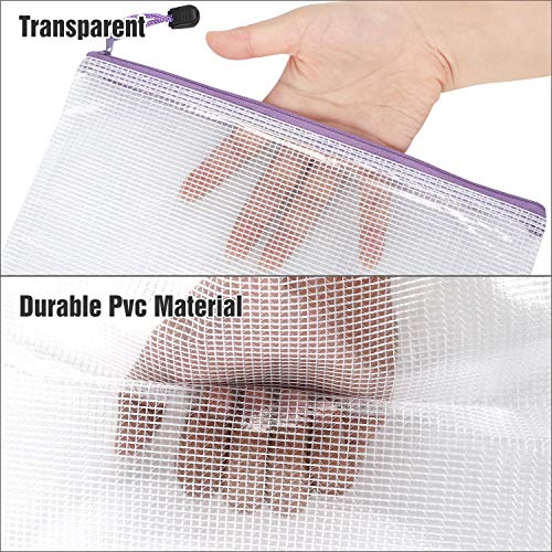EOOUT 30pcs Mesh Zipper Pouch, Waterproof Zipper Bags, 8 Sizes Wat...