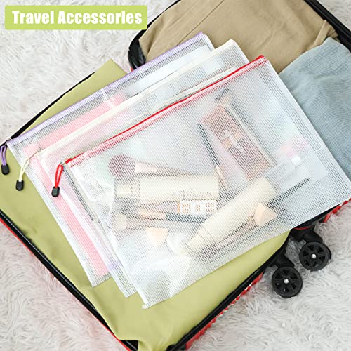 EOOUT 32pcs Mesh Zipper Pouch Zipper Bags, A3 Size 16.7x12.4in Lar...