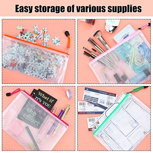 EOOUT 36pcs Mesh Zipper Pouch Bags, 8 Sizes Waterproof Zipper Bags...