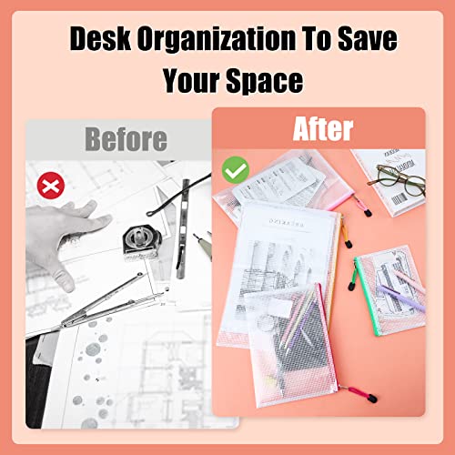 EOOUT 36pcs Mesh Zipper Pouch Bags, 8 Sizes Waterproof Zipper Bags...