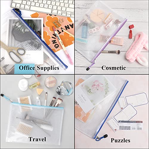 EOOUT 36pcs Mesh Zipper Pouch Puzzle Bags Zipper Bags for Organizi...