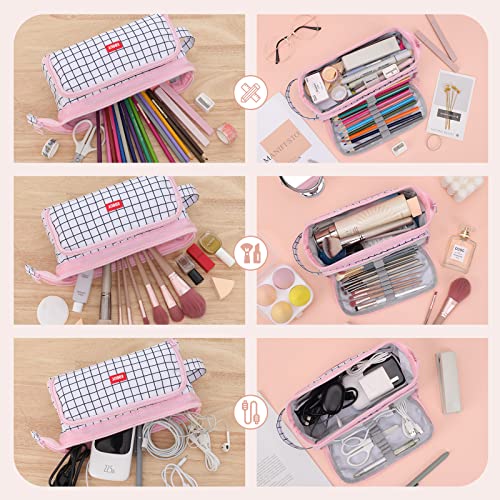 EOOUT Large Capacity Pencil Case Pencil Pouch Box, Big Organized P...