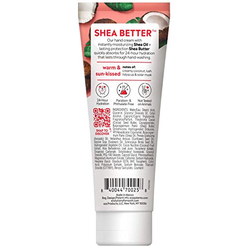 eos Shea Better Hand Cream - Coconut, Natural Shea Butter Hand Lot...