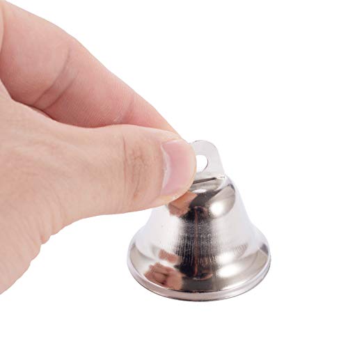 Eowpower 20Pack 38mm/1.5 Silver Jingle Bells, Craft Bell for Dog ...