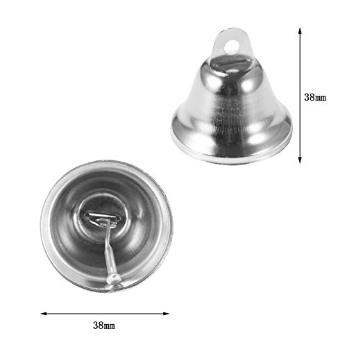 Eowpower 20Pack 38mm/1.5 Silver Jingle Bells, Craft Bell for Dog ...
