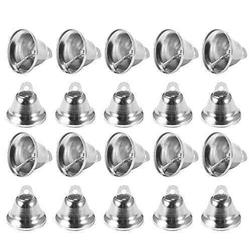 Eowpower 20Pack 38mm/1.5 Silver Jingle Bells, Craft Bell for Dog ...