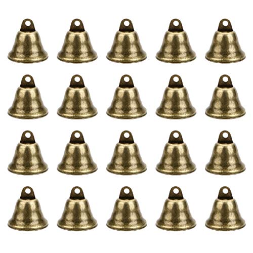 Eowpower 20Pack 38mm/1.5 Vintage Bronze Style Jingle Bells, Craft...