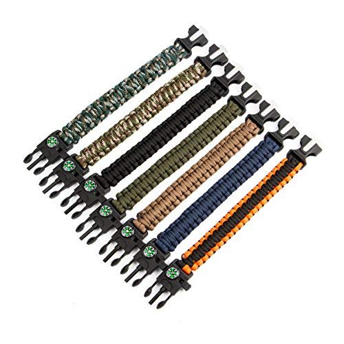 Epartswide Multifunctional Outdoor Survival Paracord Bracelet with...