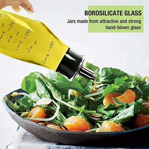 Eparé Olive Oil And Vinegar Dispenser Bottles - Set Of Two Large C...