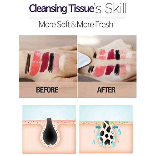 Epielle Collagen Facial Cleansing Tissues, 60ct 1 Pack