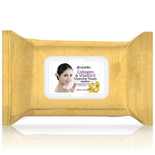 Epielle Collagen Facial Cleansing Tissues, 60ct 1 Pack