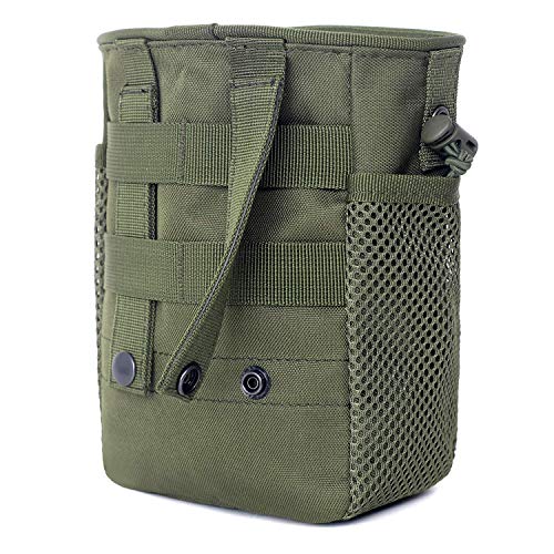 Tactical Molle Drawstring Magazine Dump Pouch, Adjustable Military...