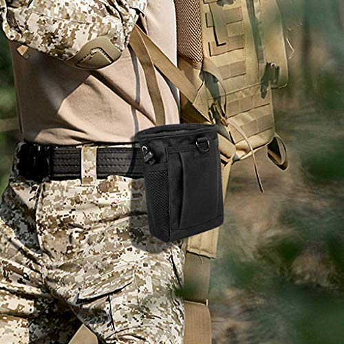 Tactical Molle Drawstring Magazine Dump Pouch, Adjustable Military...