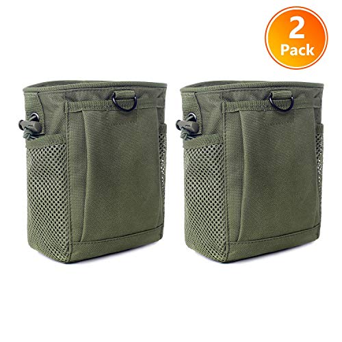 Tactical Molle Drawstring Magazine Dump Pouch, Adjustable Military...