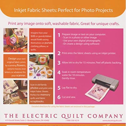 EQ Printables Inkjet Fabric Sheets