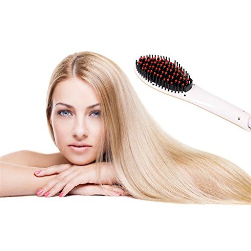 Eqoba Digital Hair Straightener Anti-Static Ceramic Heating Detang...