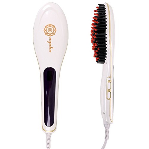 Eqoba Digital Hair Straightener Anti-Static Ceramic Heating Detang...