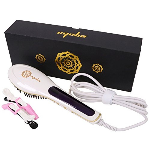 Eqoba Digital Hair Straightener Anti-Static Ceramic Heating Detang...