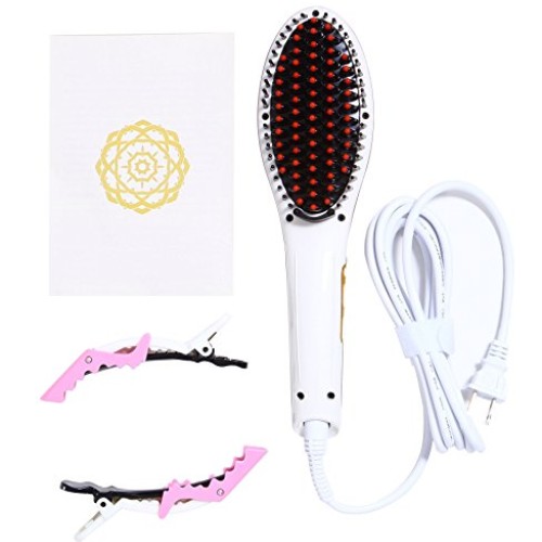 Eqoba Digital Hair Straightener Anti-Static Ceramic Heating Detang...