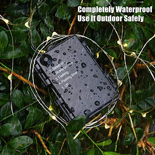 ER CHEN Battery Operated String Lights, 33ft/10M 100 LED Fairy Lig...