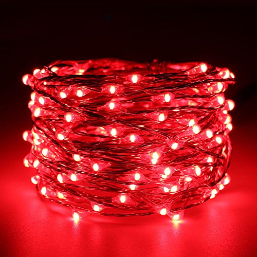 ER CHEN Fairy Lights Plug in, 33Ft/10M 100 LED Starry String Light...