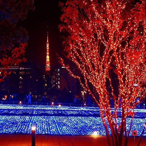 ER CHEN Red Fairy Lights Plug in, 99ft 300 LED Starry String Light...