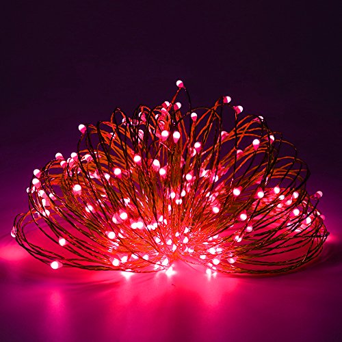 ErChen Dual-Color LED String Lights, 66 FT 200 LEDs Plug in Copper...