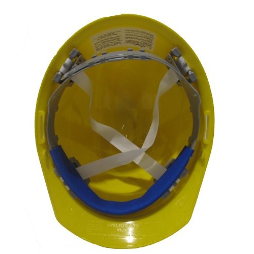 ERB 19252 Americana Vent Cap Style Hard Hat with Slide Lock, Yellow